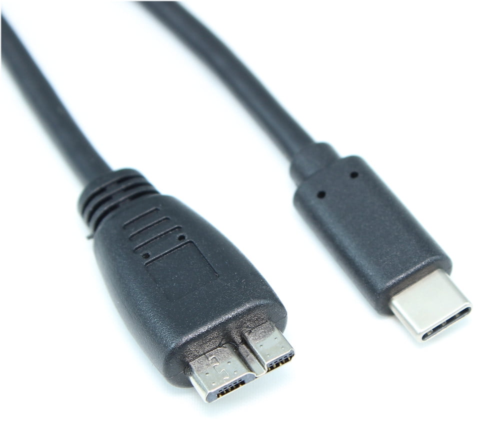 Câble USB C vers USB B micro - Version : 3.2 Gen 2x1 Connexion 1 : USB C  mâle Connexion 2 : Micro USB B mâle Longueur : 0,5 mètre