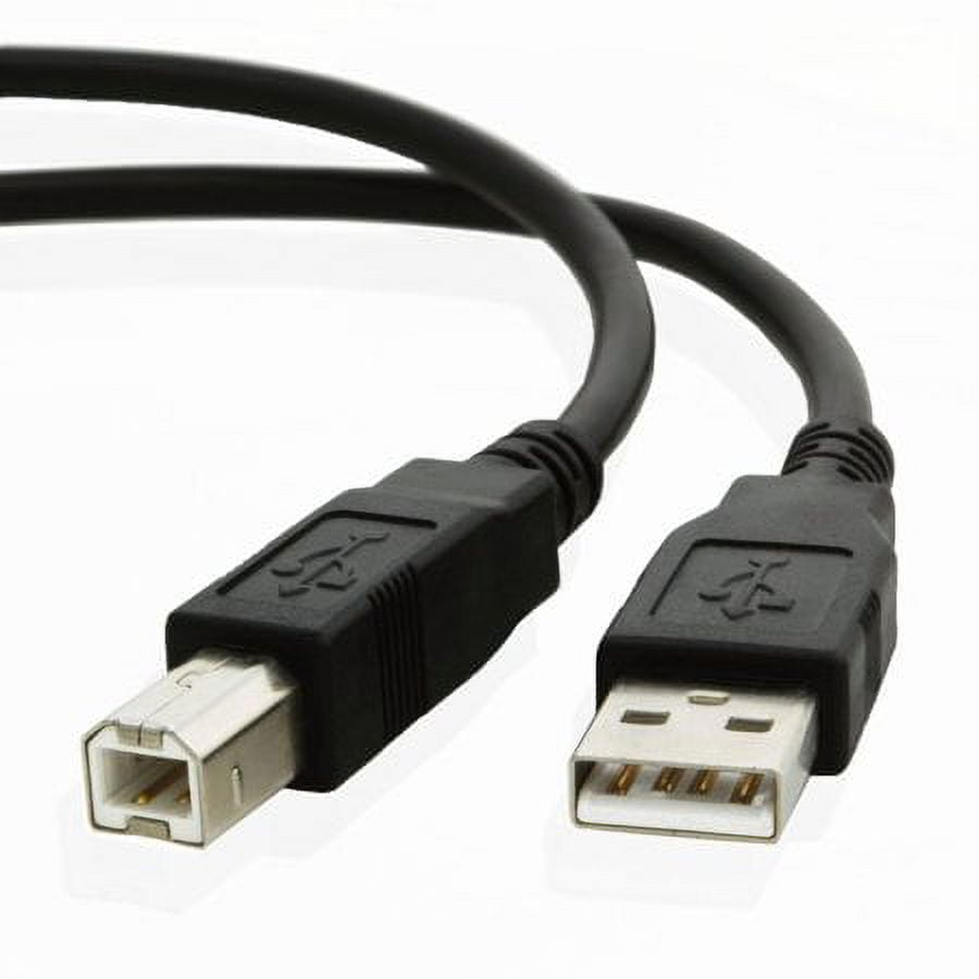 6ft 6ft USB Cable for Brother Wireless All In One Printer MFC J475DW Black
