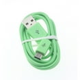thumbnail image 1 of 3ft USB Cable for Galaxy J7/J5/J3/J2/J1 - MicroUSB Charger Cord Power Wire Sync Fast Charge Green E2N Compatible With Samsung Galaxy J7/J5/J3/J2/J1, 1 of 2