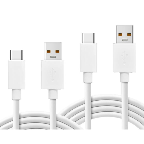 3ft and 6ft Long USB-C Cables for T-Mobile REVVL 6x/Pro 5G - TYPE-C Cord Power Wire Data Sync Charging Cord A1Z for REVVL 6x, 6x Pro 5G Phones