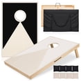 thumbnail image 1 of 3ft x 2ft Solid Wood Cornhole Set – Premium Outdoor Game with 8 All-Weather Bean Bags & Carrying Case, 1 of 10