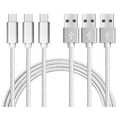 thumbnail image 1 of [3ft x 3 Pack] Juvnile Nylon Braided USB Micro to USB A cable, High Durability, Tangle-Free Micro USB Cable, 1 of 1
