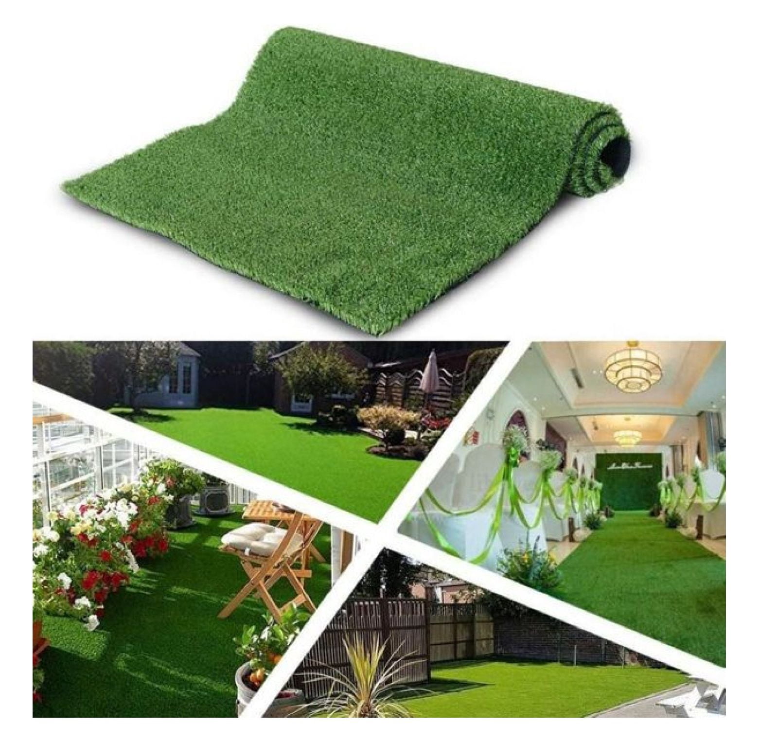 3FT x 32FT Artificial Turf for Dogs – Large Outdoor Pet Grass Mat with Drainage Holes, 0.78