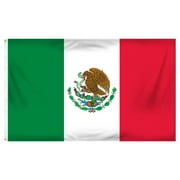 3ft x 5ft Mexico Flag - Printed Polyester