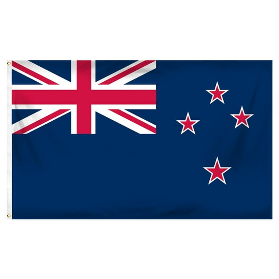 3ft x 5ft New Zealand Flag - Printed Polyester