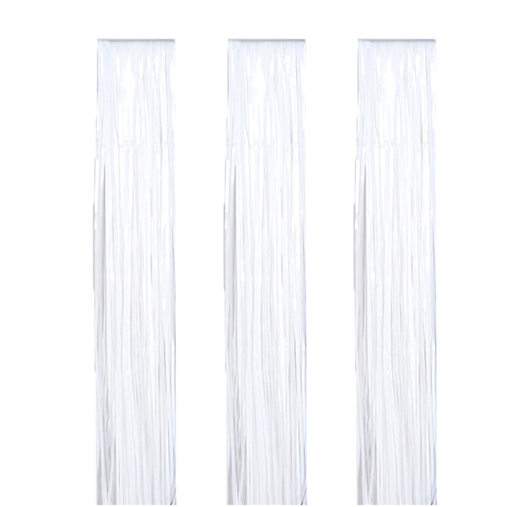 3ft x 8ft Metallic Shiny Tinsel Fringe Curtain Shimmer Foil Door and