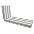 thumbnail image 1 of Cabana Stripe Stone Grey Chaise Lounge Cushion, 1 of 8