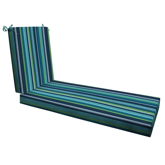 Stripe Poolside Chaise Lounge Cushion