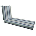 thumbnail image 1 of Stripe Blue & Beige Chaise Lounge Cushion, 1 of 8