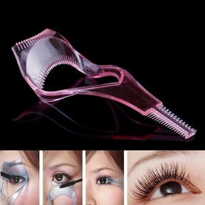 3in 1 Eye lash mascara shield guard eyelash curler applicator tool comb guide pa