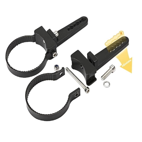 3in Bar P-Clamp Fog Lamp Driving Light Mounting Bracket Set BlingLights BL76M2CP
