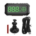 3in Car Dashboard GPS Speedometer HUD Display Compass KM/H MPH