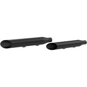 3in. HP-Plus Slip-On Mufflers - Slash Cut - Black, Color Black