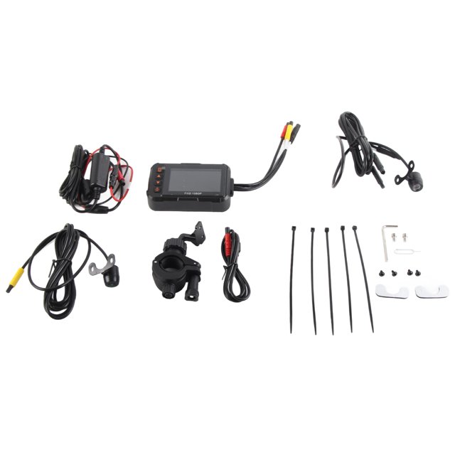 3in Motorcycle Dash Cam 1080P Front Rear Video Driving Recorder Loop