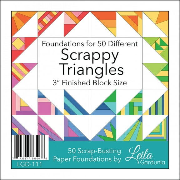3in Scrappy Triangle Foundation Pad by Leila Gardunia