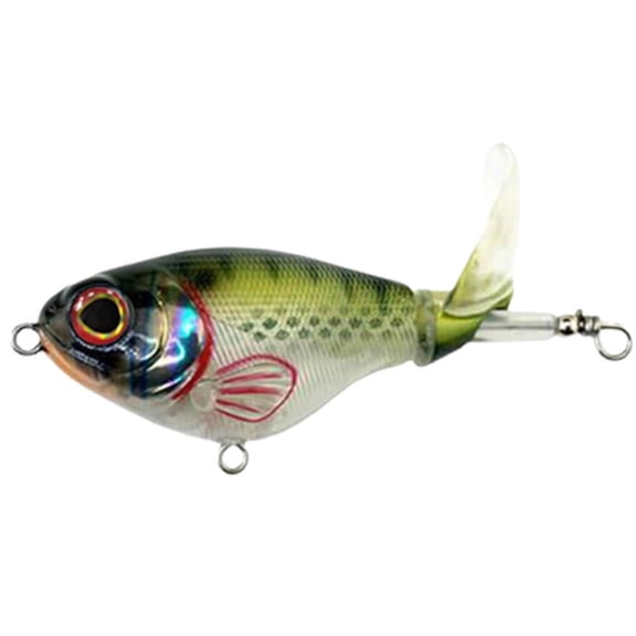 3in Whopper Plopper Floating Fishing Lure with Rotating Tail for Bass