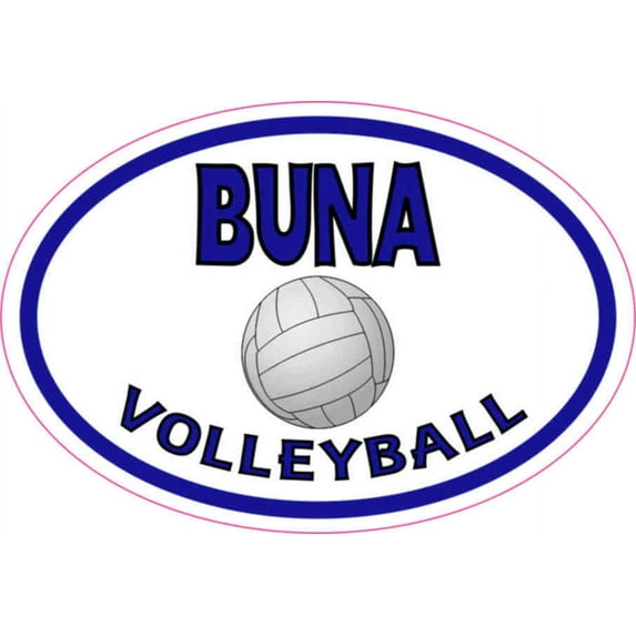 3in X 2in Buna Volleyball Sticker Vinyl Vehicle Stickers Cup Sports Decal