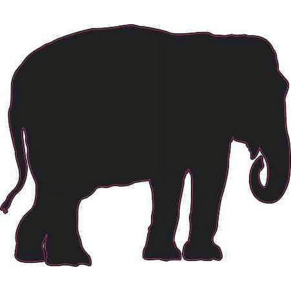 3in x 2.5in Elephant Silhouette Vinyl Sticker