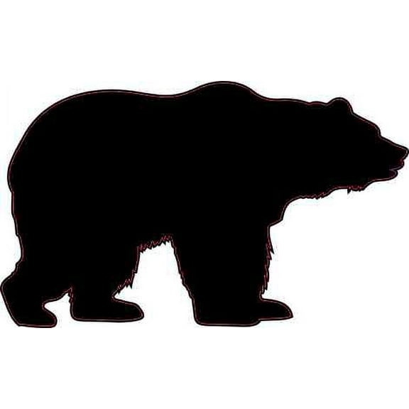 3in x 2in Bear Silhouette Sticker Vinyl Wildlife Vehicle Bumper Stickers