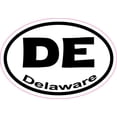 thumbnail image 1 of 3in x 2in Oval DE Delaware Sticker Vinyl Car Window State Bumper Stickers, 1 of 8