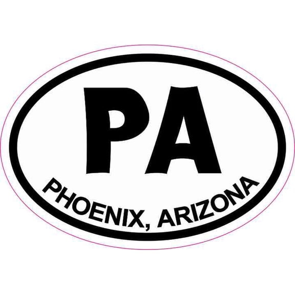 3in x 2in Oval PA Phoenix Arizona Sticker Travel Decal Hobby Stickers
