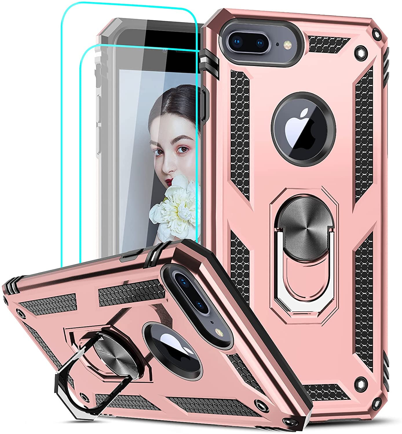 3in1 Case Bundle for Apple iPhone Plus, Plus, Heavy Duty Case