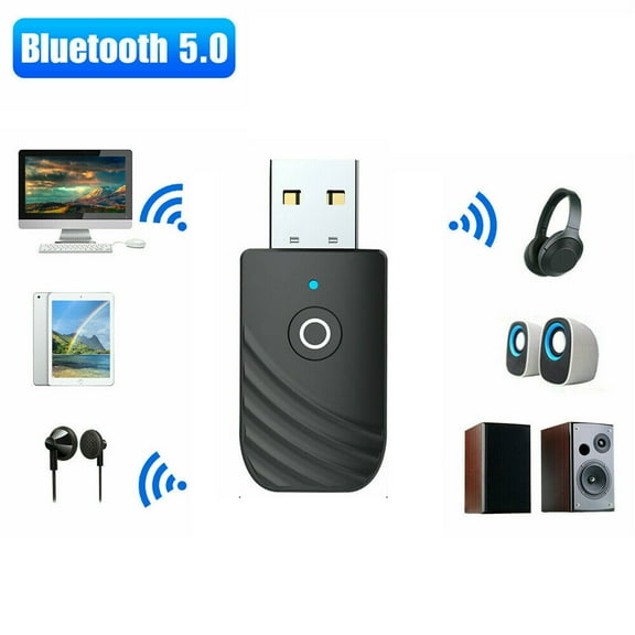 3in1 DC 5V Wireless USB Bluetooth 5.0 Audio Transmitter Receiver Adapter For PC TV Car