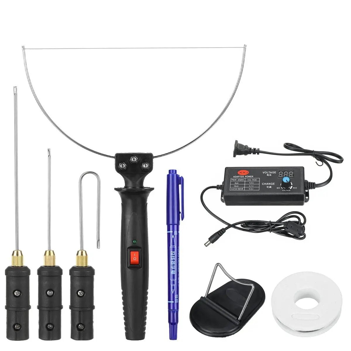 3in1 Electric Styrofoam Cutting Wire Adjustable Temperature Foam Cutting Machine Thermal Knife for Foam Cutter Blade Die cutter