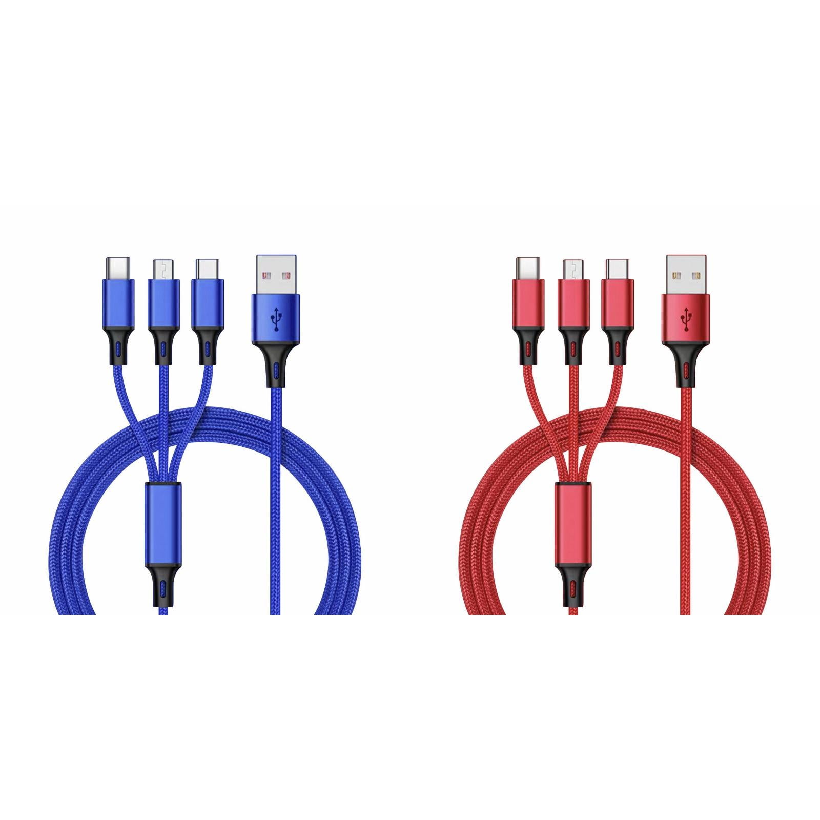 3in1 Fast USB Charging Universal Function Cell Phone Charger Cord
