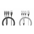 3in1 Fast USB Charging Universal Function Cell Phone Charger Cord Type