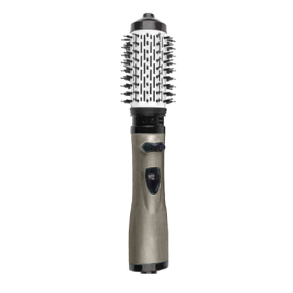 3in1 Hot Air Styler & Rotating Hair Dryer Brush With 2 Interchangeable Brushes Frizz Technology For Straightening Drying & Curling 3 Heat Settings & 360° Rotation