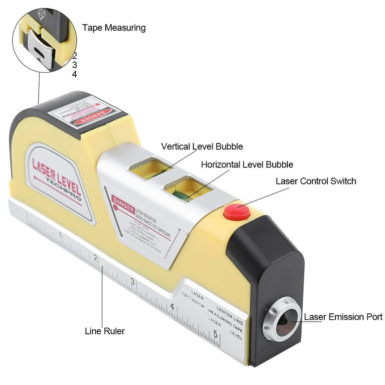 3in1 Multi-funtional Electric Tape Measuring Laser Level Line