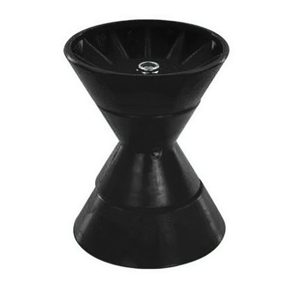 3inch/4inch Trailer Roller with 1/2in Shaft Rubber Roller for Trailer Bracket Accessory Easy Installation