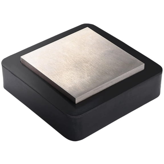 3inch Bench Block Flat Anvil Jewelers Tool 4inch Tough Rubber Block - Heat-Treated Scratch- Solid Bench Block,1x Bench Block,Black