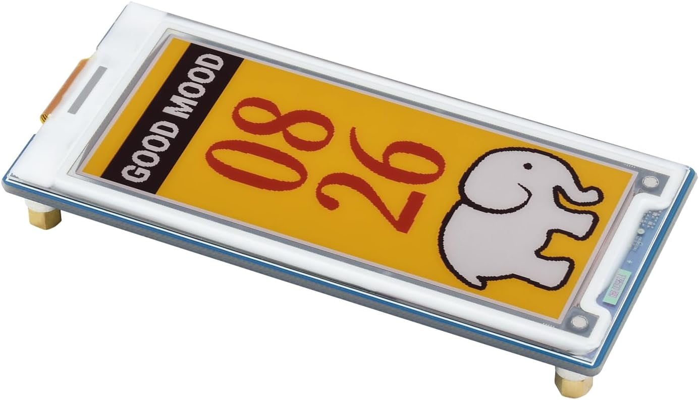 3inch E-Paper Module 400 × 168 Pixel Screen, Red/Yellow/Black/White Four Display Colors, for 4B 3B+3B 2B/Zero W Zero WH/Zero 2 W 2 WH/forArduino/Jetson Nano/STM32