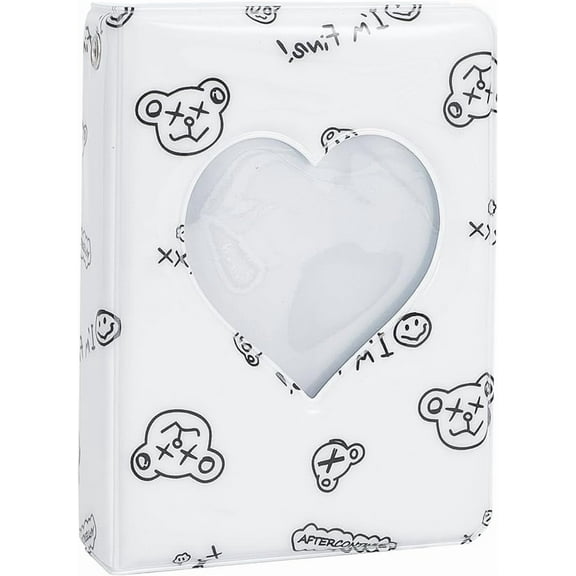 3inch Mini Photo Album Photocard Binder Love Heart Hollow Photo Card Holder