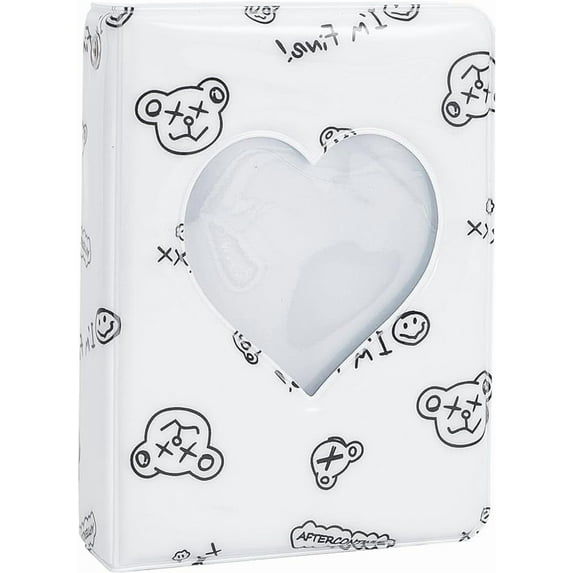 3inch Mini Photo Album Photocard Binder Love Heart Hollow Photo Card Holder