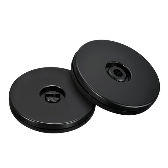 3inch Rotating Swivel Stand with Steel Ball Lazy Susan Base Turntable Black 2pack