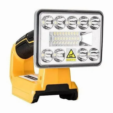 3inches horizontal For DW Multi-Functional LED Work Light Long-Range Spotlight with USB Port Torch Compatible with Dewalt 18V Lithium Battery Camp Light