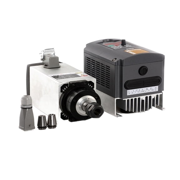 3kw Air Cooled Spindle Kits + 4KW/380 Inverter CNC Router Spindle Motor For Speed Control Machines ,Easy to Install