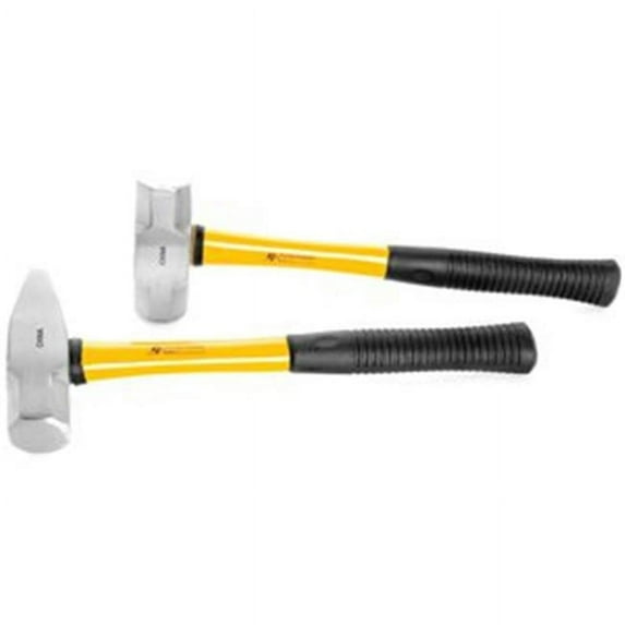 3lb Cross Pein and 3lb Sledge Hammer 14.4 in. Fiberglass Handle
