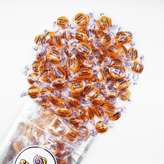 Snack Crackle Shop 3 lb Sugar-Free Butterscotch Hard Candies, 225 Individually Wrapped