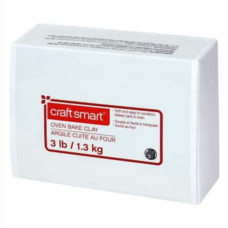 3lb White Polymer Clay Set by Craft Smart - Oven-Bake Clay for