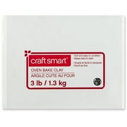 3lbs White Oven-Bake Polymer Clay by Craft Smart - Non-Toxic Modeling Clay for Jewelry - Projects - Sculpting - and Projects - 1 Pack