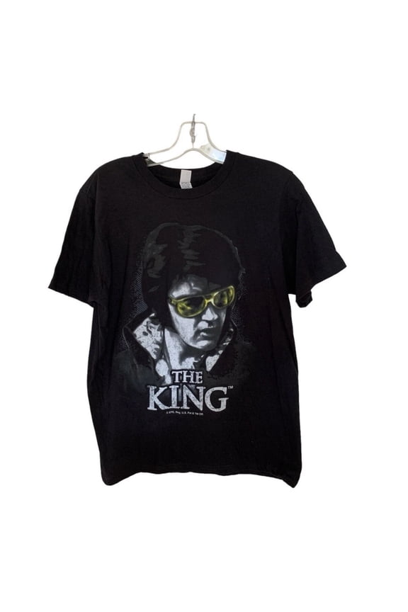 3lv!s Pr3sl3y The King T-Shirt, Classic Black Music Tee for Fans of Gr@c3l@nd