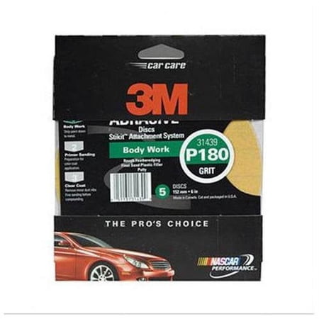3m 31439 6" 3m Stikit Gold Disc - 5 Discs Per Pack