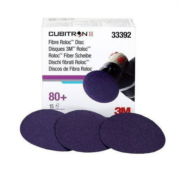 3m 3M-33392 3" Cubitron Ii Fibre Roloc 80+ Grade Disc