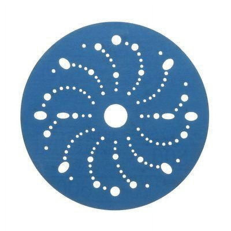 3M 36183 Hookit Blue Abrasive Discs 321U Multi-hole, 6 in., 600 Grit, 50 discs