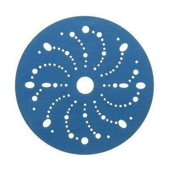 3M 36183 Hookit Blue Abrasive Discs 321U Multi-hole, 6 in., 600 Grit, 50 discs