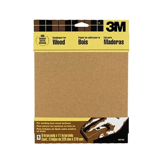 3m 9035na 9" X 11" Very Fine Bare Woods Sandpaper